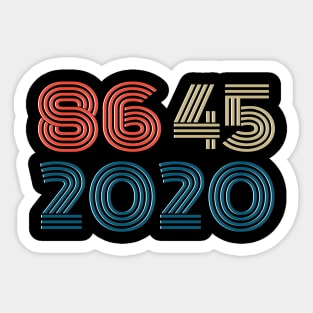 86 45 2020 anti trump Kids Sticker